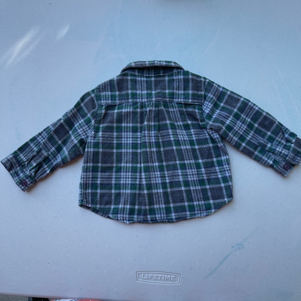Little White Company cotton button down shirt 3-6M - Picture 2 of 4